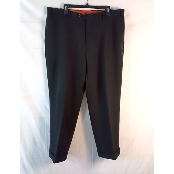 Ferretti Uomo 100% Wool Dress Pants Men’s 40x29 Cuffed Hem Excellent - Picture 1 of 7